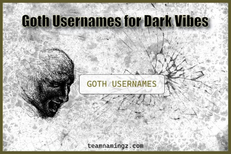 Goth Usernames